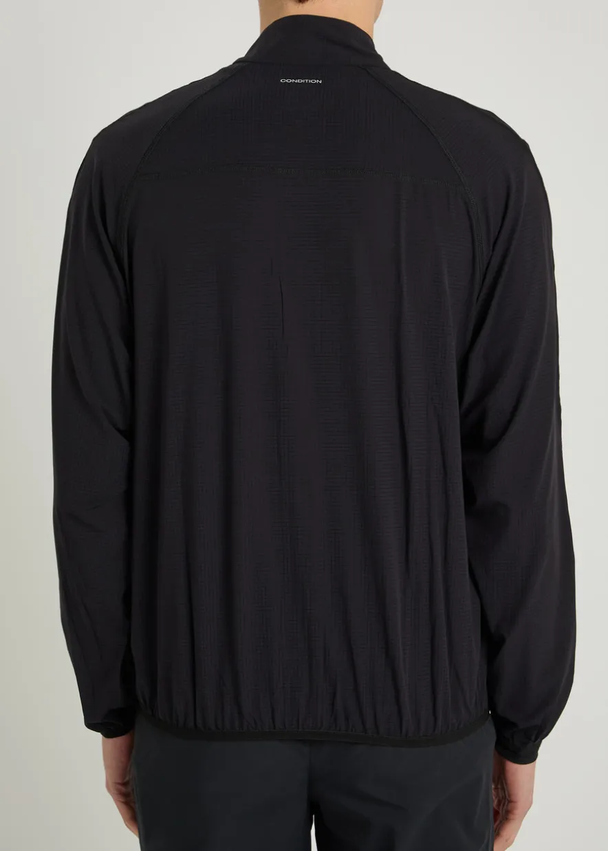 Training stretch-jersey jacket