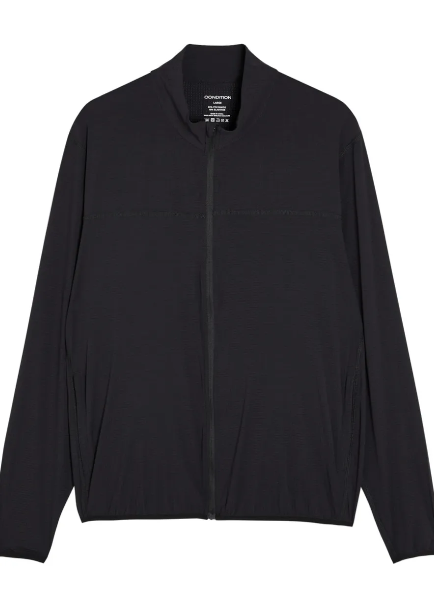 Training stretch-jersey jacket