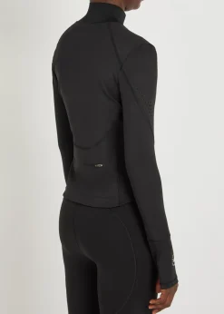 Training stretch-jersey midlayer jacket