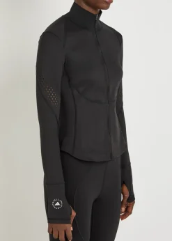Training stretch-jersey midlayer jacket