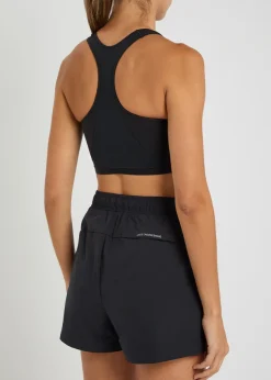Train stretch-nylon bra top