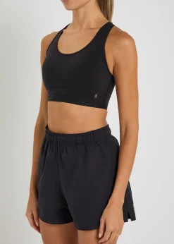 Train stretch-nylon bra top