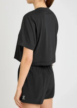 Train-T logo cropped jersey T-shirt