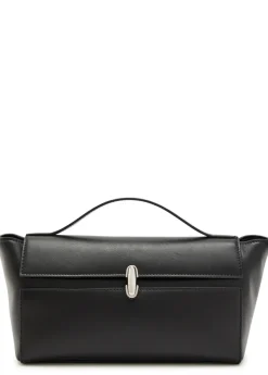 Trapeze leather pochette