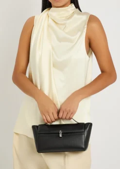 Trapeze leather pochette