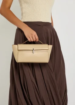 Trapeze leather pochette
