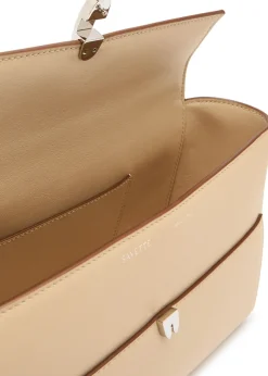 Trapeze leather pochette