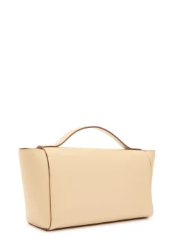 Trapeze leather pochette
