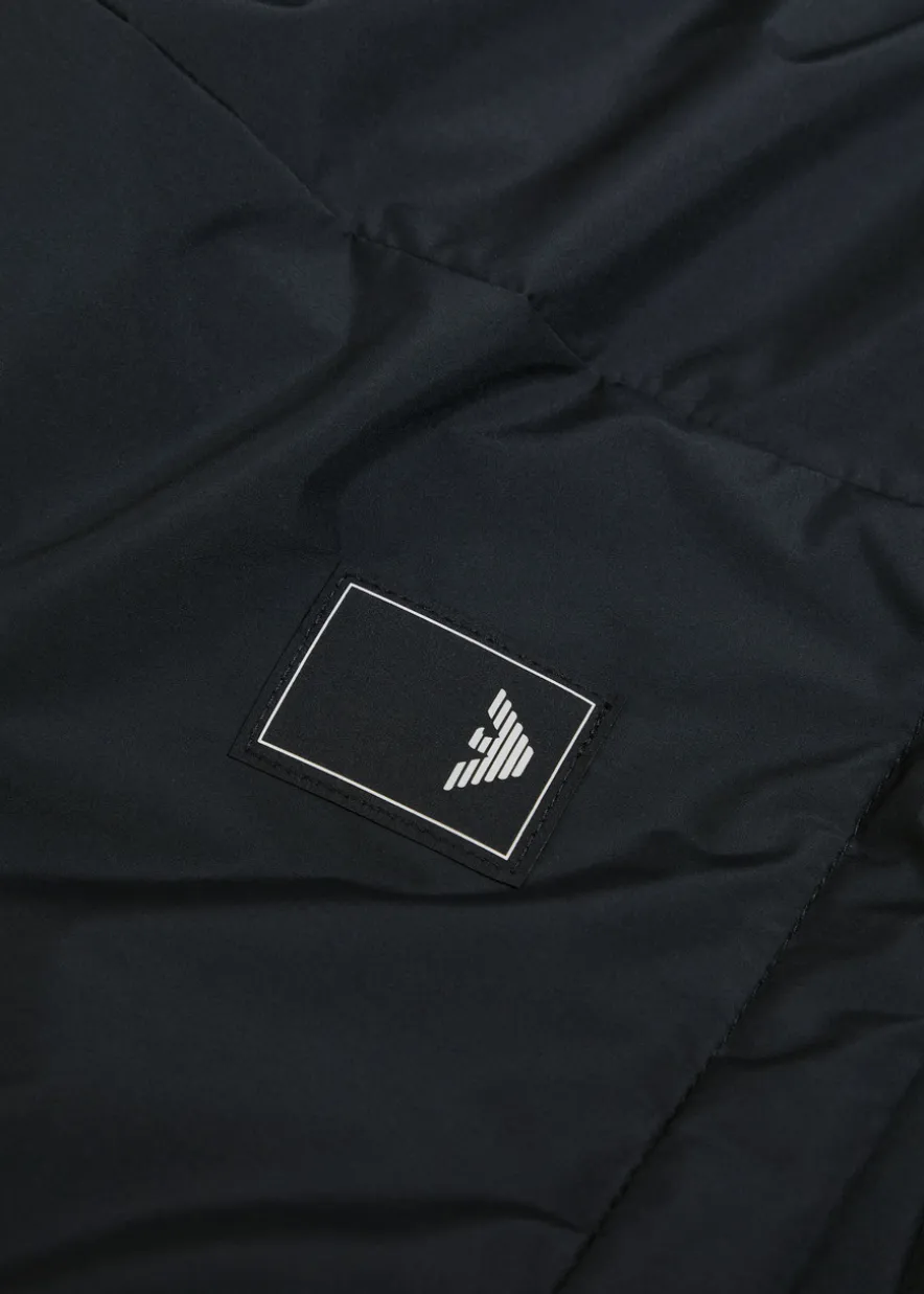 Travel hooded nylon jacket