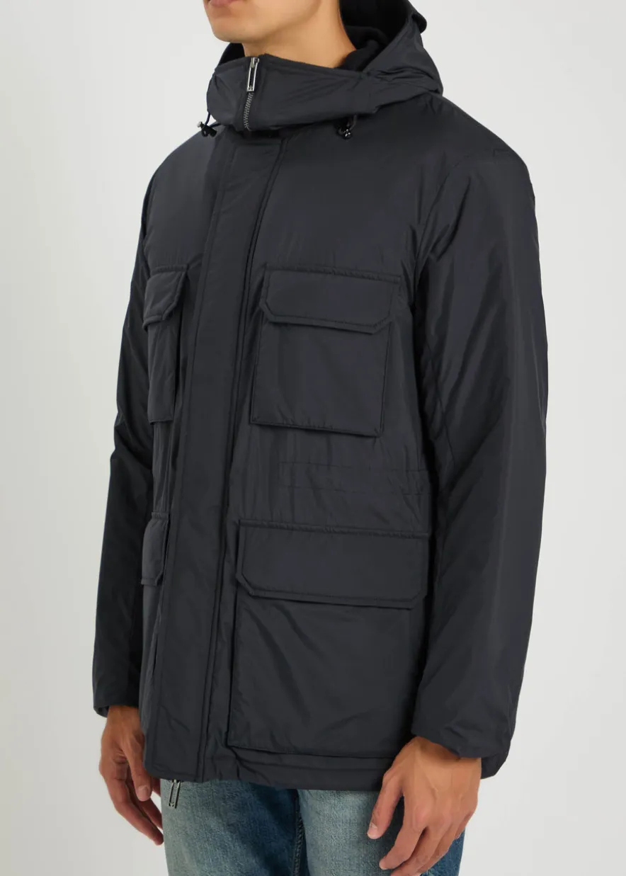 Travel hooded nylon jacket