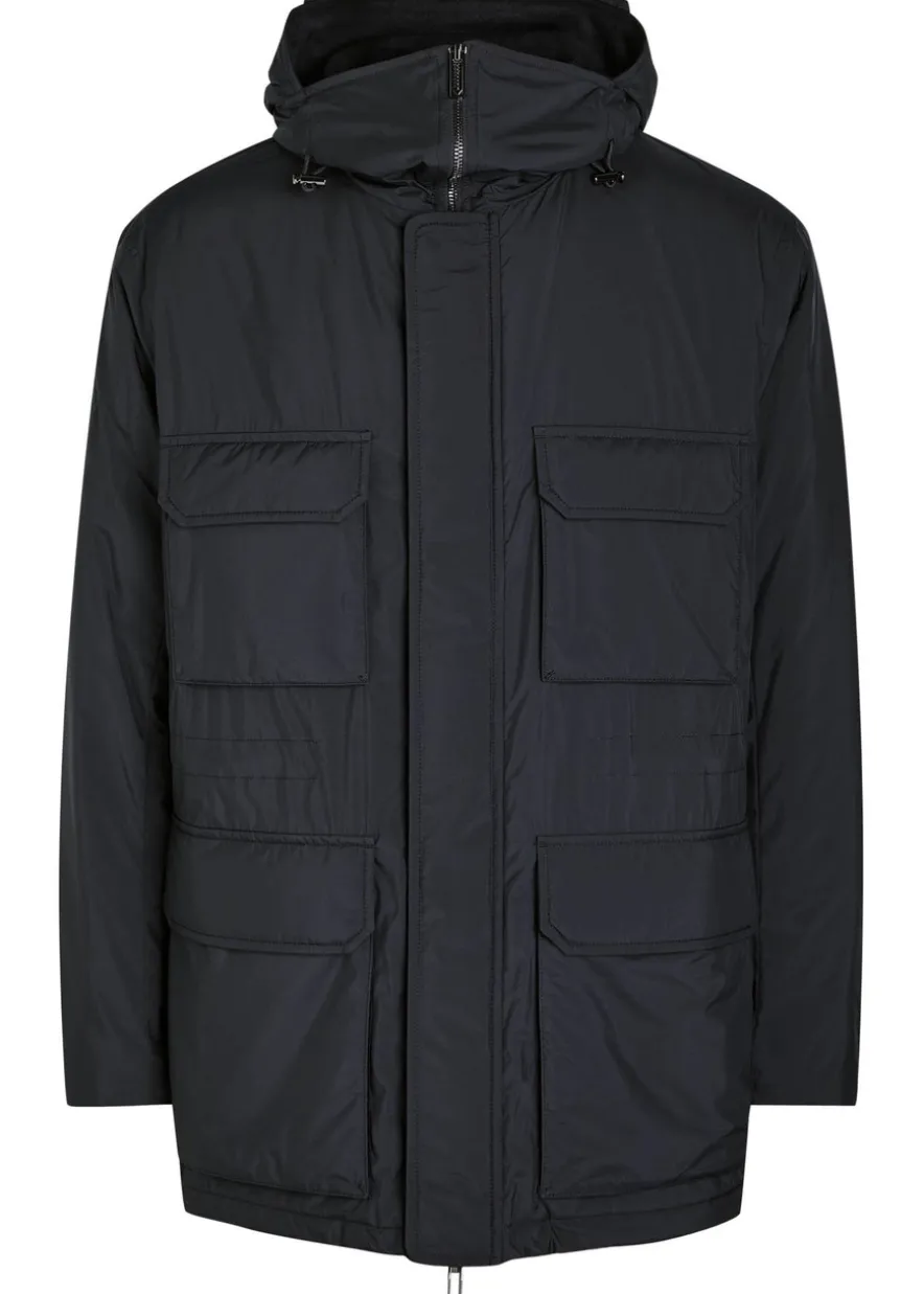 Travel hooded nylon jacket