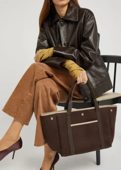 Traversée M Pockets Whip wool tote bag