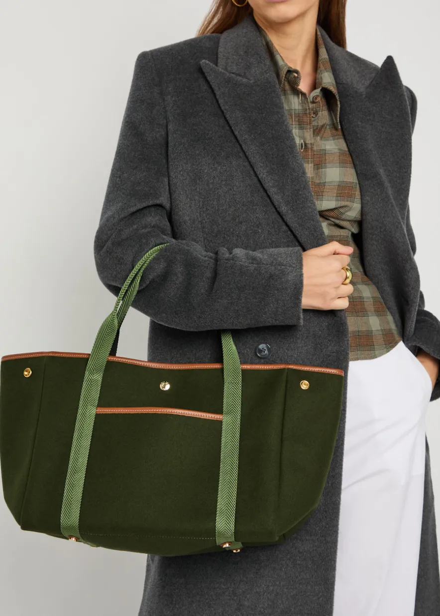 Traversée M Pockets Whip wool tote bag