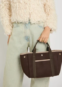 Traversée S Pockets Whip wool tote bag