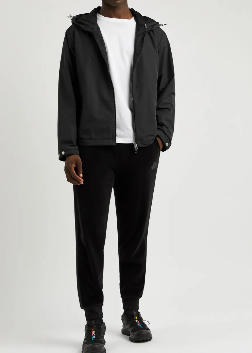Traversier hooded nylon jacket