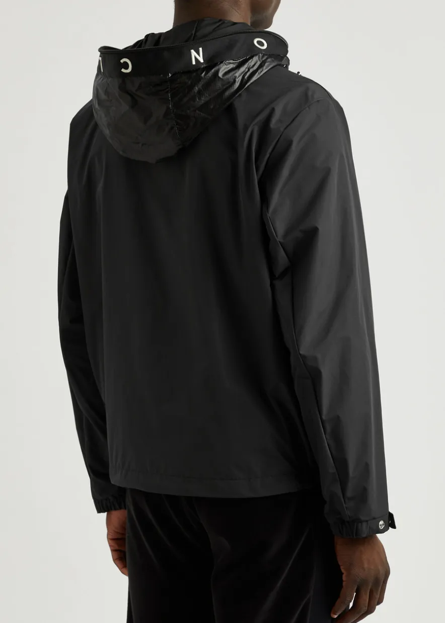 Traversier hooded nylon jacket