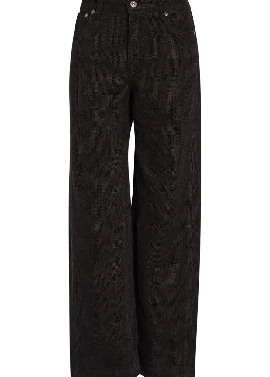 Treble Cut wide-leg corduroy trousers