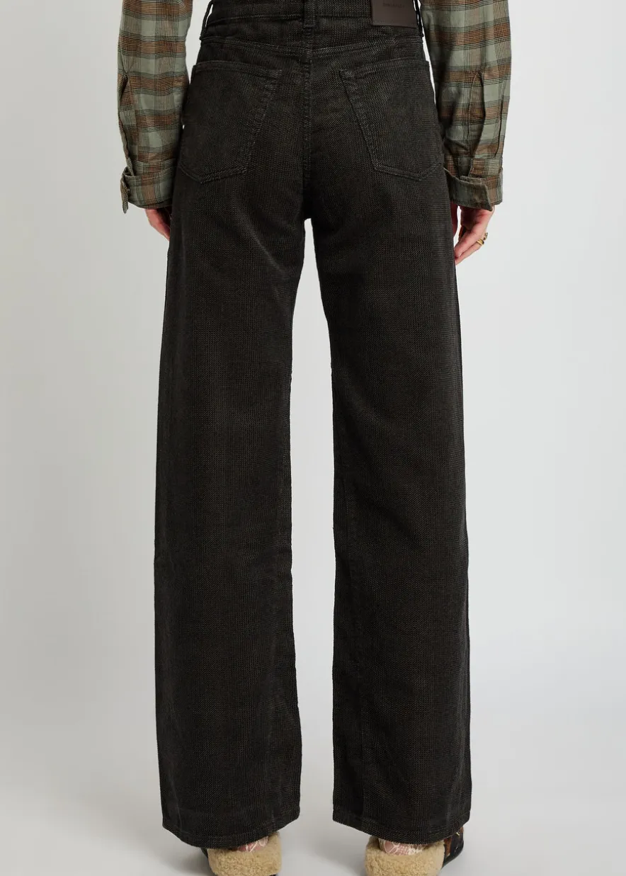 Treble Cut wide-leg corduroy trousers