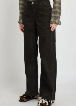 Treble Cut wide-leg corduroy trousers