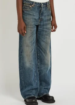 Treble Cut wide-leg denim jeans