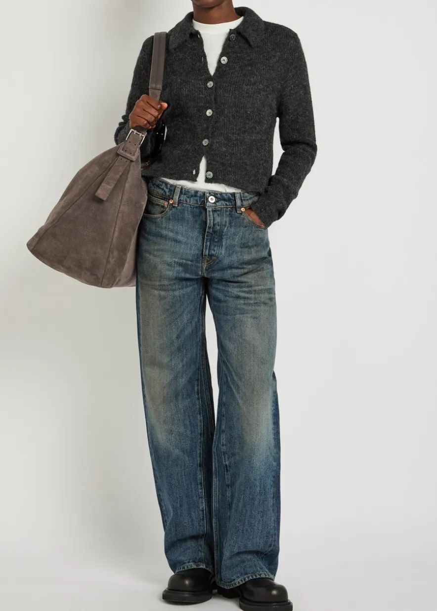 Treble Cut wide-leg denim jeans
