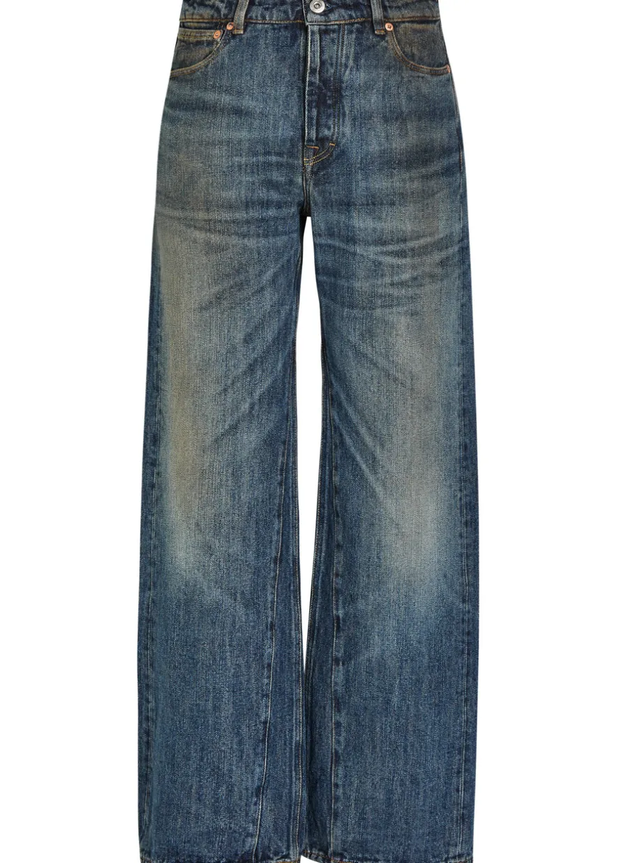 Treble Cut wide-leg denim jeans