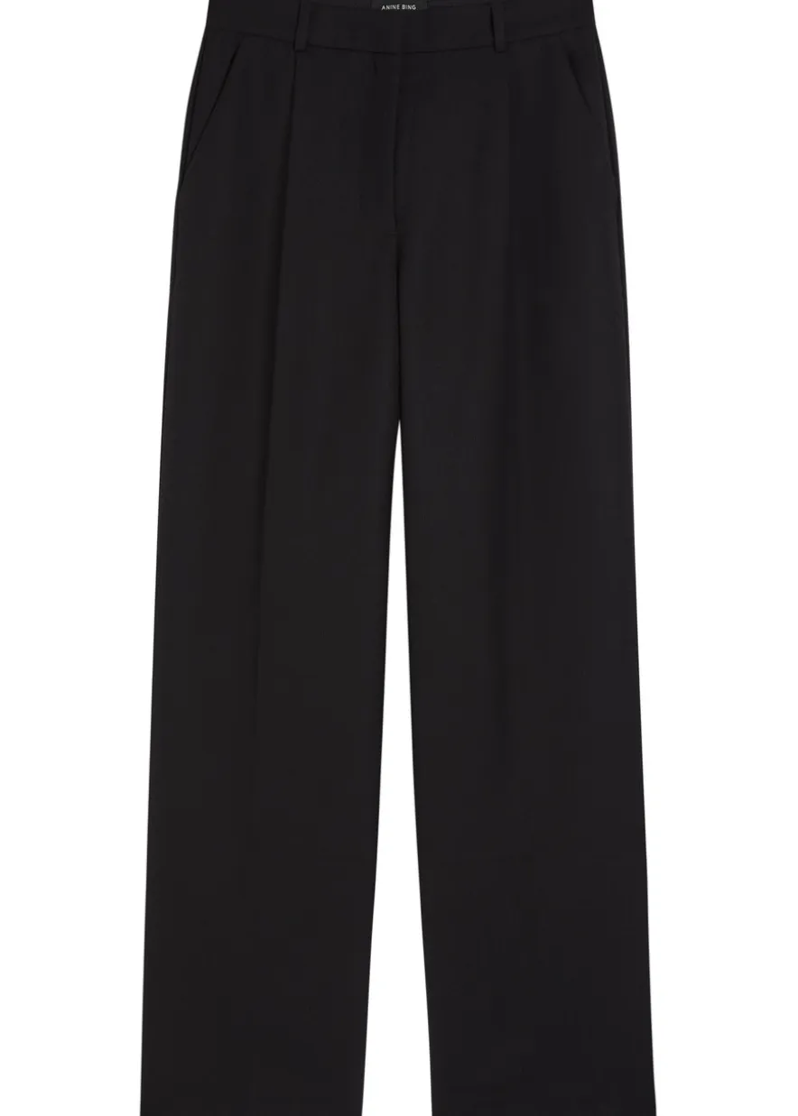 Trent straight-leg canvas trousers