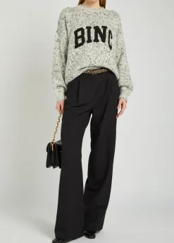 Trent straight-leg canvas trousers