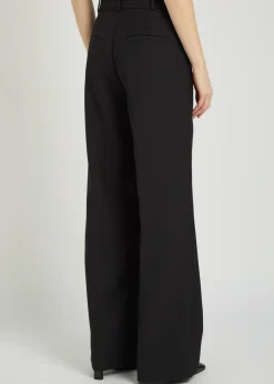 Trent straight-leg canvas trousers