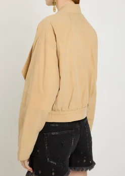 Tricia layered-effect woven jacket