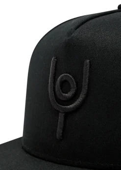 Trucker logo-embroidered twill cap