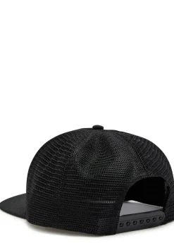 Trucker logo-embroidered twill cap