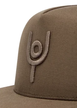 Trucker logo-embroidered twill cap