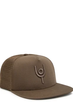 Trucker logo-embroidered twill cap