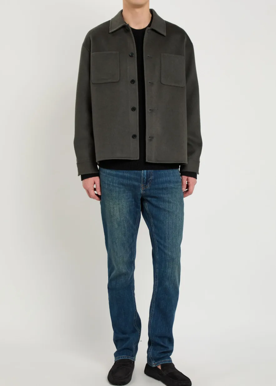 Trucker wool overshirt