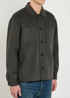 Trucker wool overshirt