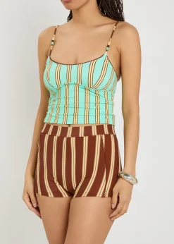 Trudi striped swim shorts