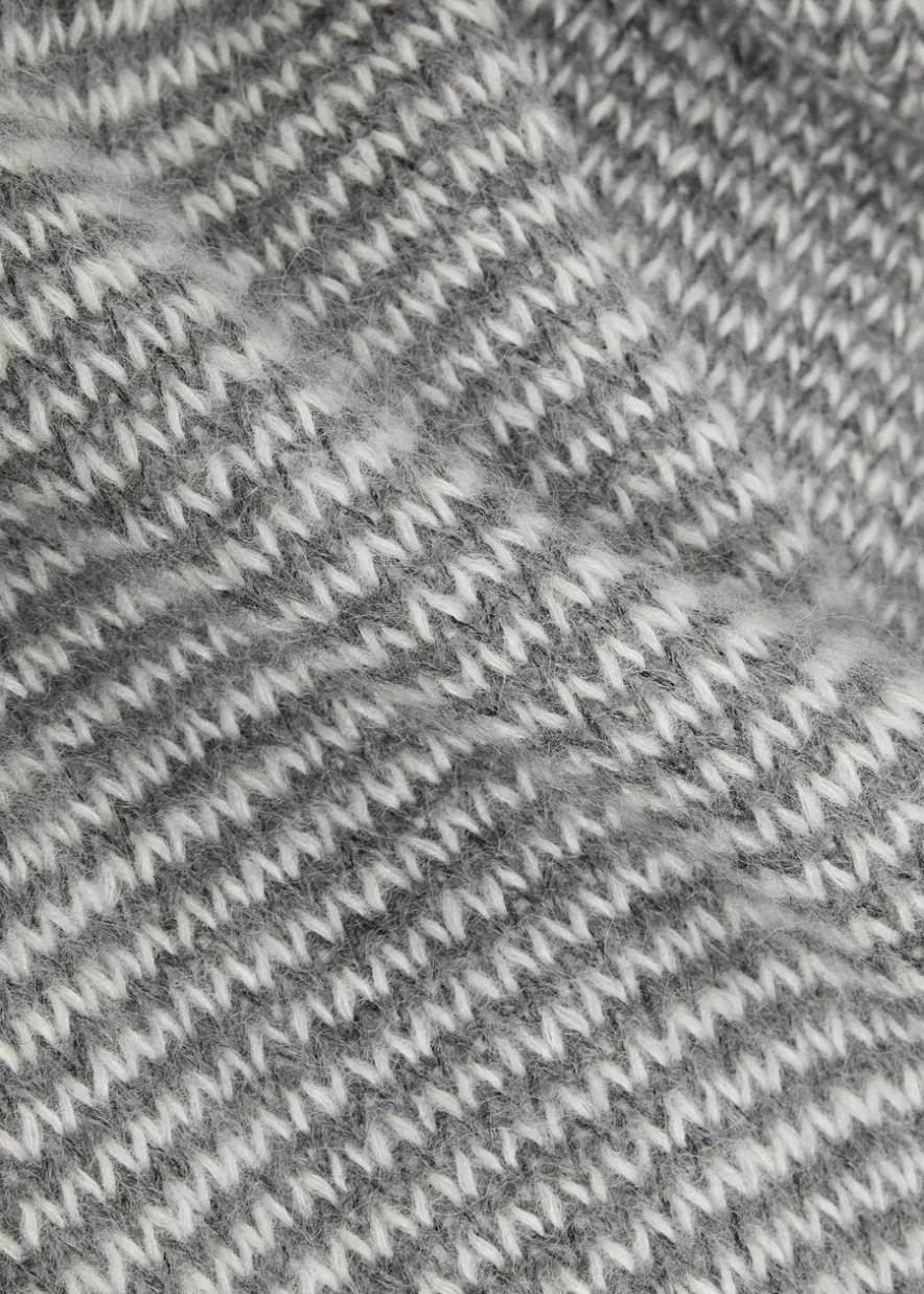 T Shape striped wool-blend jumper