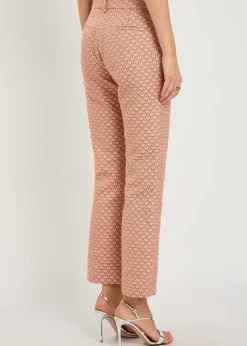 24/7 tulip-jacquard trousers
