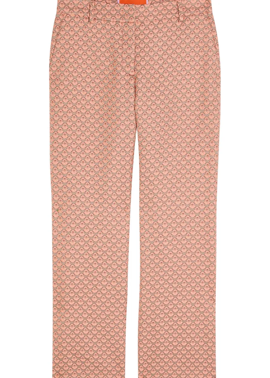24/7 tulip-jacquard trousers