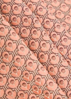 24/7 tulip-jacquard trousers