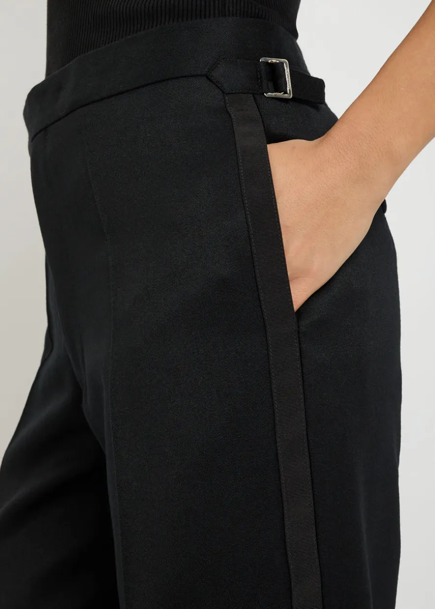 Tuxedo straight-leg trousers