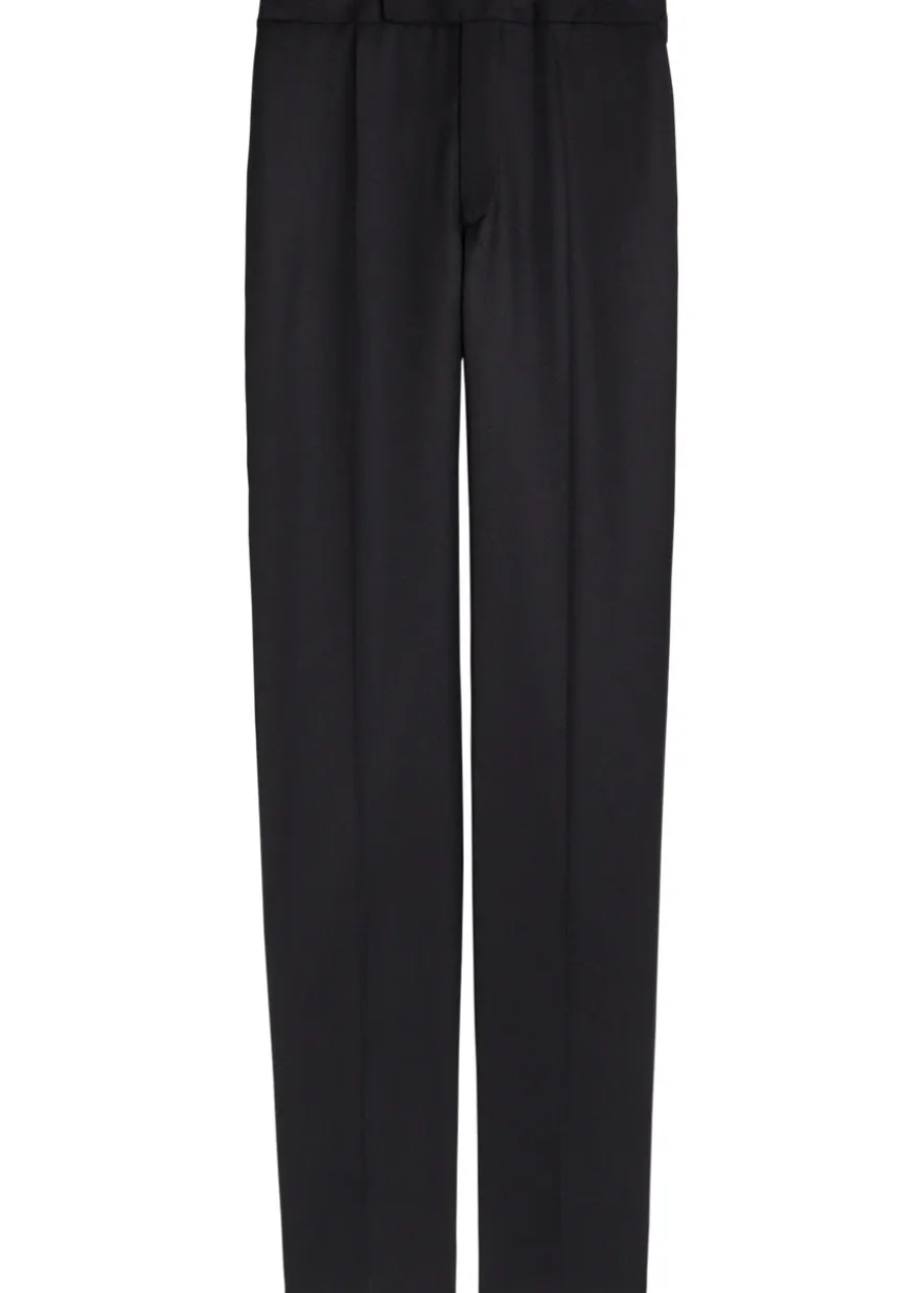 Tuxedo straight-leg trousers