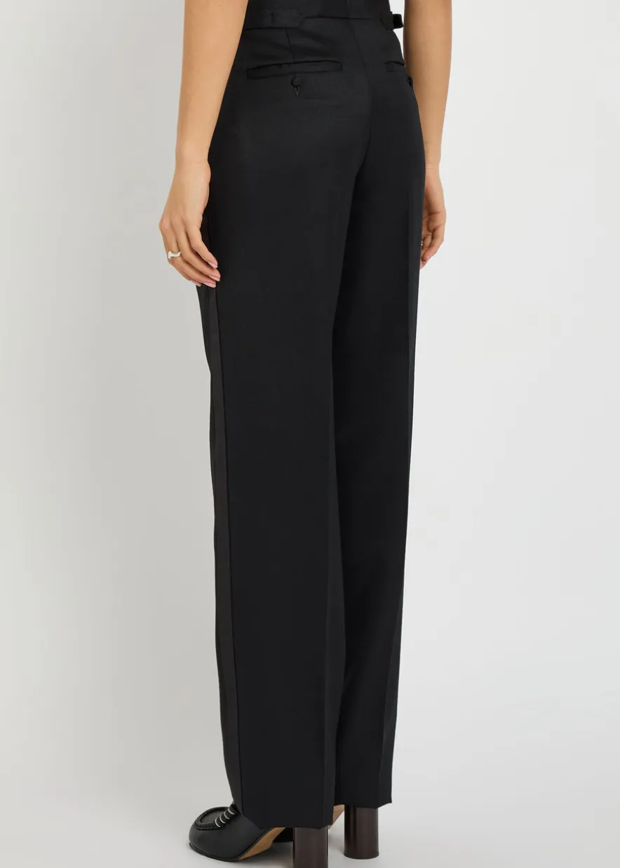 Tuxedo straight-leg trousers