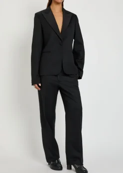 Tuxedo wool blazer