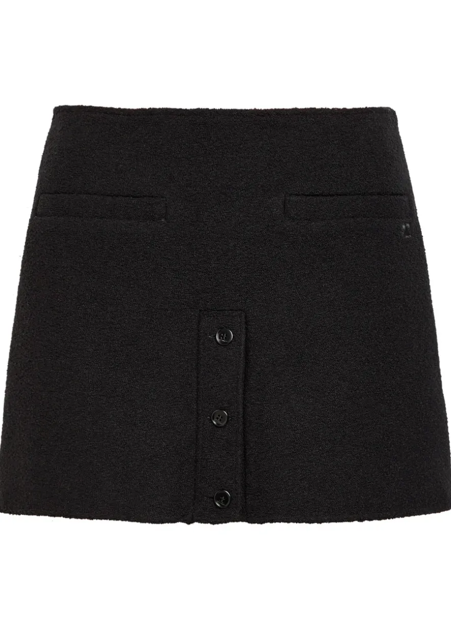 Tweed mini skirt
