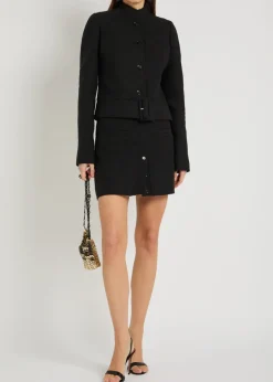 Tweed mini skirt