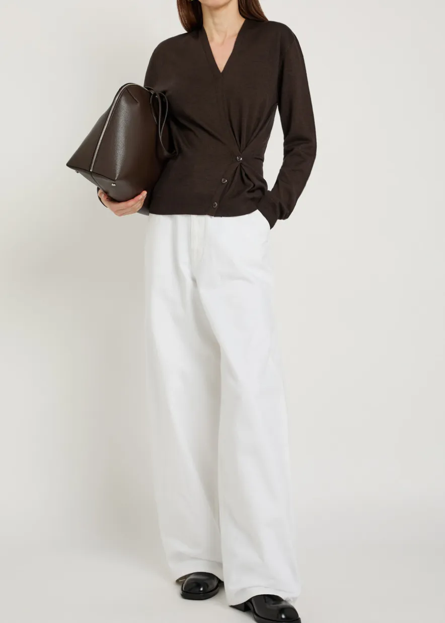 Twisted knit jumper
