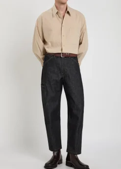 Twisted Workwear barrel-leg denim jeans
