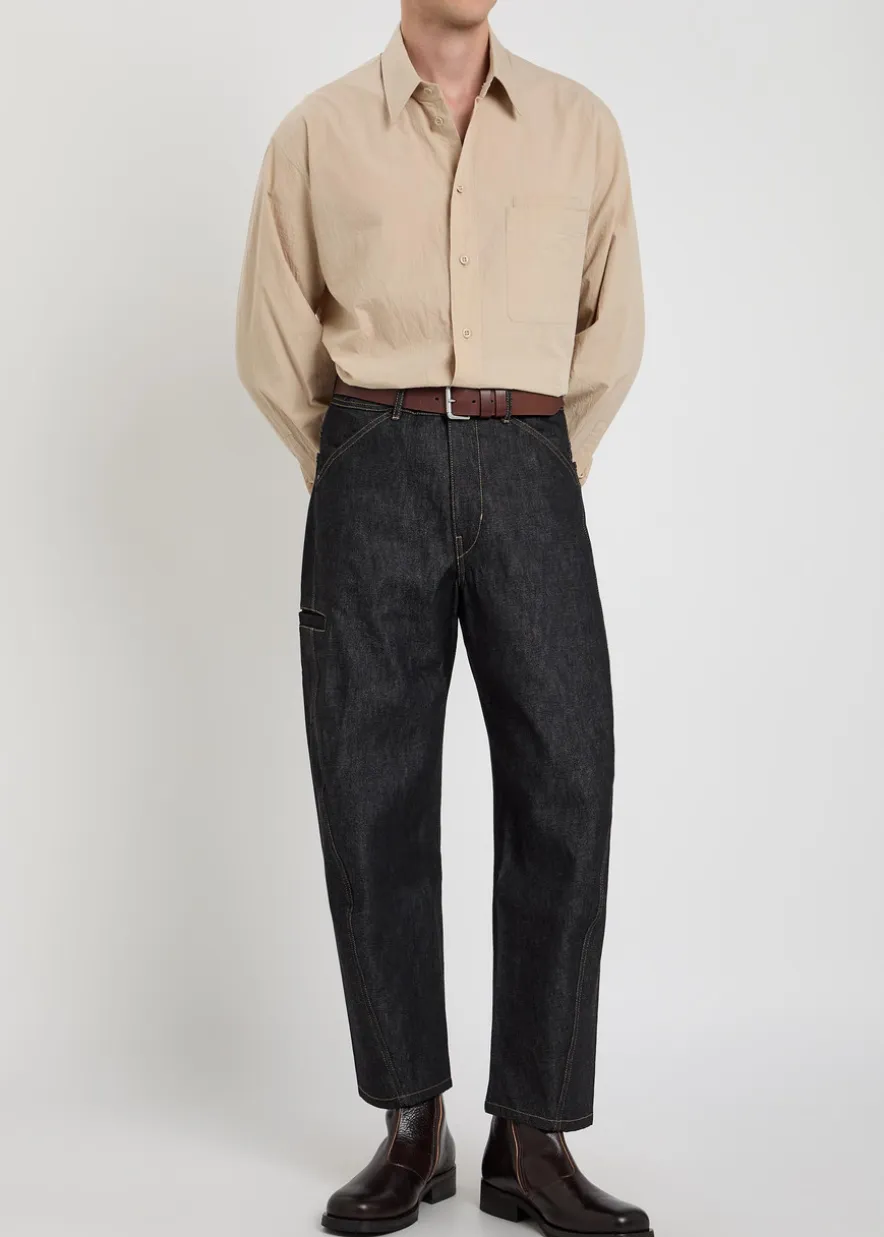 Twisted Workwear barrel-leg denim jeans